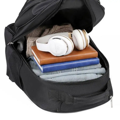 Large Capacity Travel Backpack With Wheels Hidden Pull Rod Waterproof Carry On Luggage Weekend Travel Bag For Men Business Trip