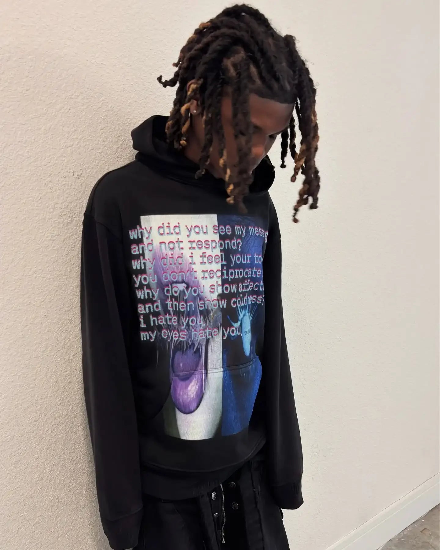 Vintage Style Hoodie Embroidery Print Hoodies Women Grunge Sweatshirt Tops Streetwear Harajuku Gothic Y2k Women Clothing