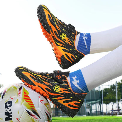 New Kids Soccer Cleats Youth Football Shoes TF Training Sneakers Boys Girls Non-Slip Breathable Lightweight Sport Boots 29-39