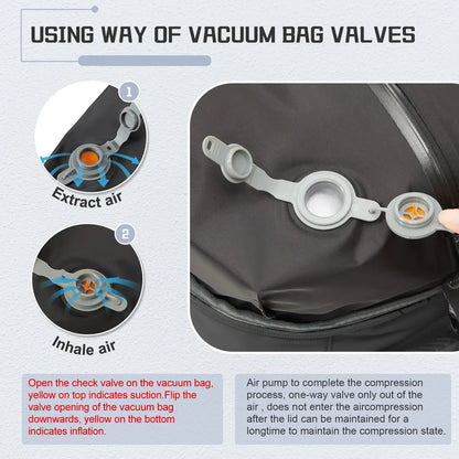 Vacuum Backpack Travel Bag for Men Large Capacity Backpack Business Laptop Backpack Women Men Expandable Backpack School Bag