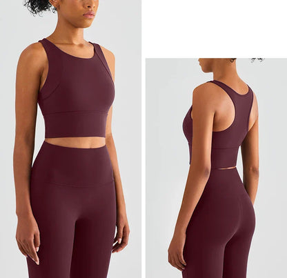 High Elastic Women's 2 Piece Yoga Set with Sports Bra and Leggings High Stretch Pants Bra with Coaster Women's Sports Suit👚