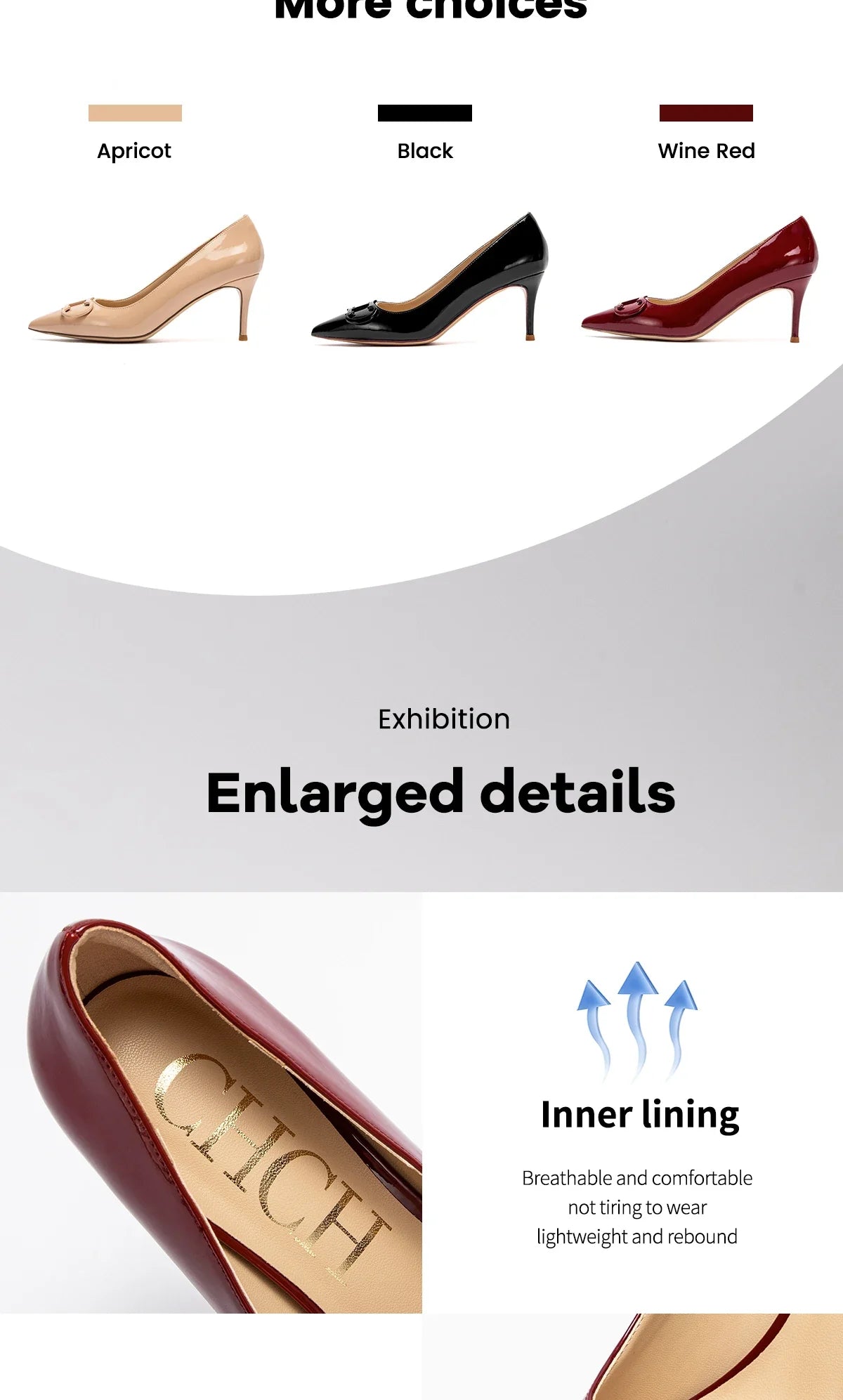 Women's Classic High Heels Simple Upper and Metal Buckle Decoration Simple Fashion Styling