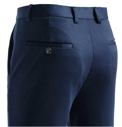 Male Smart Casual Pants Stretchy Men's Lightweight Quick Dry Breathable Slacks Casual Work Dress Pants for Men