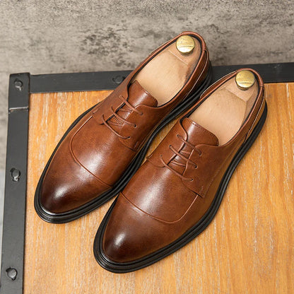 Men Suit Casual Shoes Luxury Men Brogue Dress Shoes Formal Business Leather Shoes Men Brown Wedding Italian Banquet Shoe Size 46