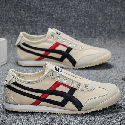 Design Canvas Mesh Shoes Men Casual Sneakers Flat Sports Shoes Walking Running Ligthweight Anti-skid Breathable