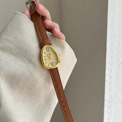 Luxury Brand Women Snake Dial Watch Ladies Fashion Red Leather Strap Quartz Wristwatch Female Gift Dropshipping Clock Relogio