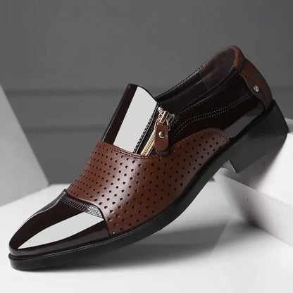 Sapatos Formais Pretos Masculinos Italianos Mocassins Vestido de Casamento Sapatos Oxford de Couro Envernizado Masculino