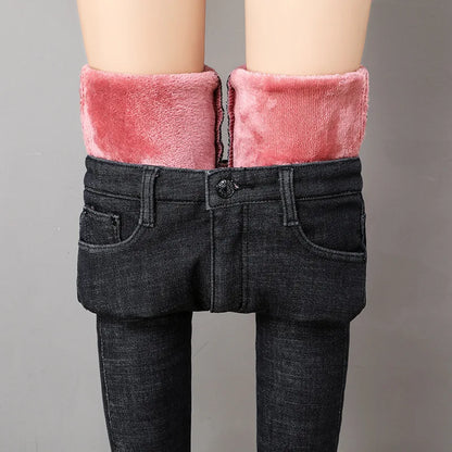 Thermal Jeans Winter Snow Warm Plush Stretch Jeans