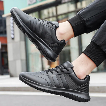 Chef shoes four season soft-sole anti-slip oil-proof waterproof portable kitchen work shoes fashion plus size casual men's shoes