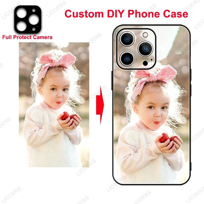 Custom Matte Case for iPhone 17 16 15 14 13 12 11 Pro Max Mini SE XS XR 7 8 Plus DIY Personalized Photo Picture Soft Cover Funda