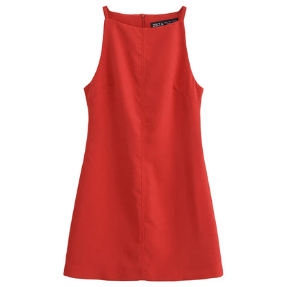 Fashion Summer Dresses 2024 Womens Dresses Bodycon Sleeveless Mini Dress White Red Blue Black Yellow Dress Vacation Dresses