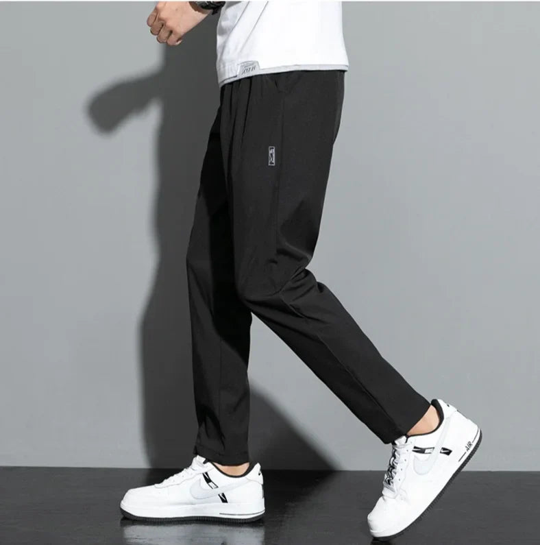 2026 Spring Summer Ultra-thin Men's Stretch Slim Straight Casual Pants High Quality Fashion Breathable Golf Sports Trousers
