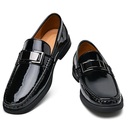 Patent Leather Loafers Men Casual Shoes For Gentleman Loafer Formal Shoes Instappers Heren Big Size 47 48