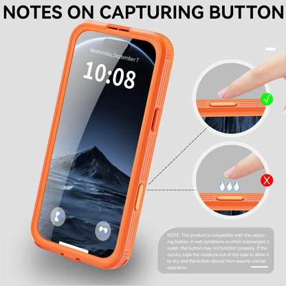 Magnetic Waterproof Phone Case for Swimming & Diving - Compatible with iPhone 17/17AIR/17Pro/17Promax