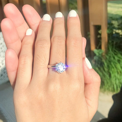 Original 925 Sterling Silver Ring Moissanite Diamonds with Certificate Fine Jewelry Wedding Engagement Rings for Women