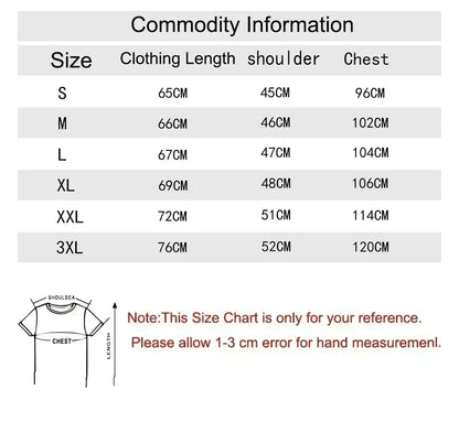 Men's T-shirt White round-neck short-sleeved t-shirt with blue and black pattern print suitable for both casual and formal