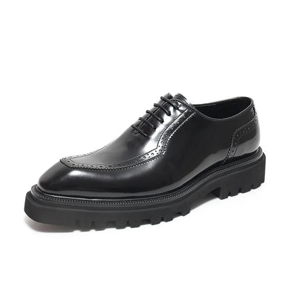 2025 New Men Classic Dress Shoes Genuine Leather Business Casual Formal Sneakers Plus Size Office Wedding Party Oxford Shoes
