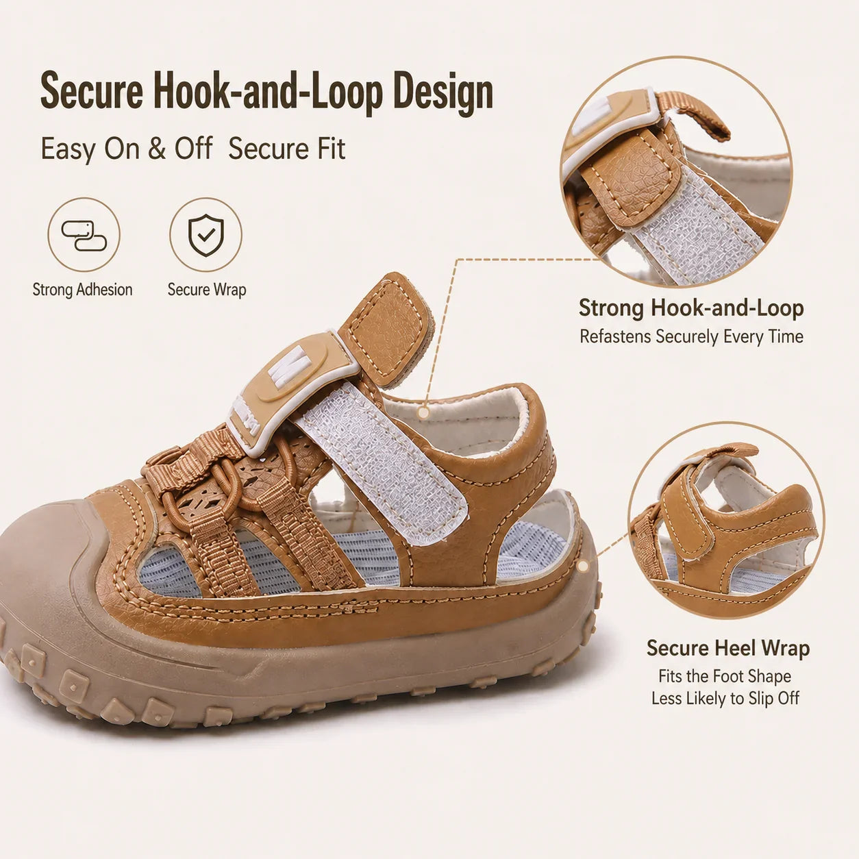 Hollow Out Summer Sandals For Children PU Leather Trend Fashion Boy's Girl's Sport Sandal Anti-slippery Ergonomics Kid's Sneaker