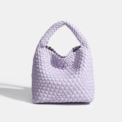 Designer bag Luxury 2024 woman bag Brand New Product PU Small size hand-woven bucket bag High quality Women's handbag