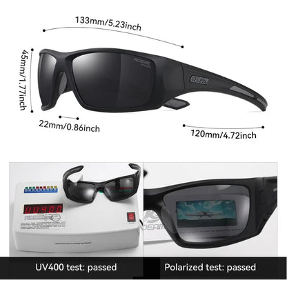 Outdoor Sports Polarized Sunglasses Men's Fishing TR90 Frame UV Protection Lens Shield Sun Glasses Women Eyewear with Box