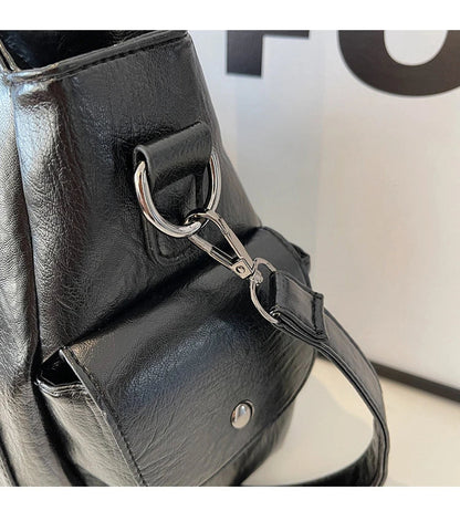 Soft Interior Compartment Shoulder Bags 2025 High Quality Contrasting Colors Bags for Women Fashion Zipper Pu Women's Handbags