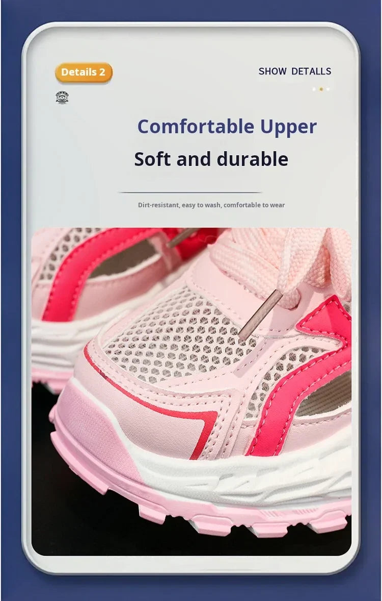 Fashion Kids Soft Chunky Running Sports Shoes Children's Sneakers Boy Spring Summer Mesh Girls School Causal Basketball Shoes