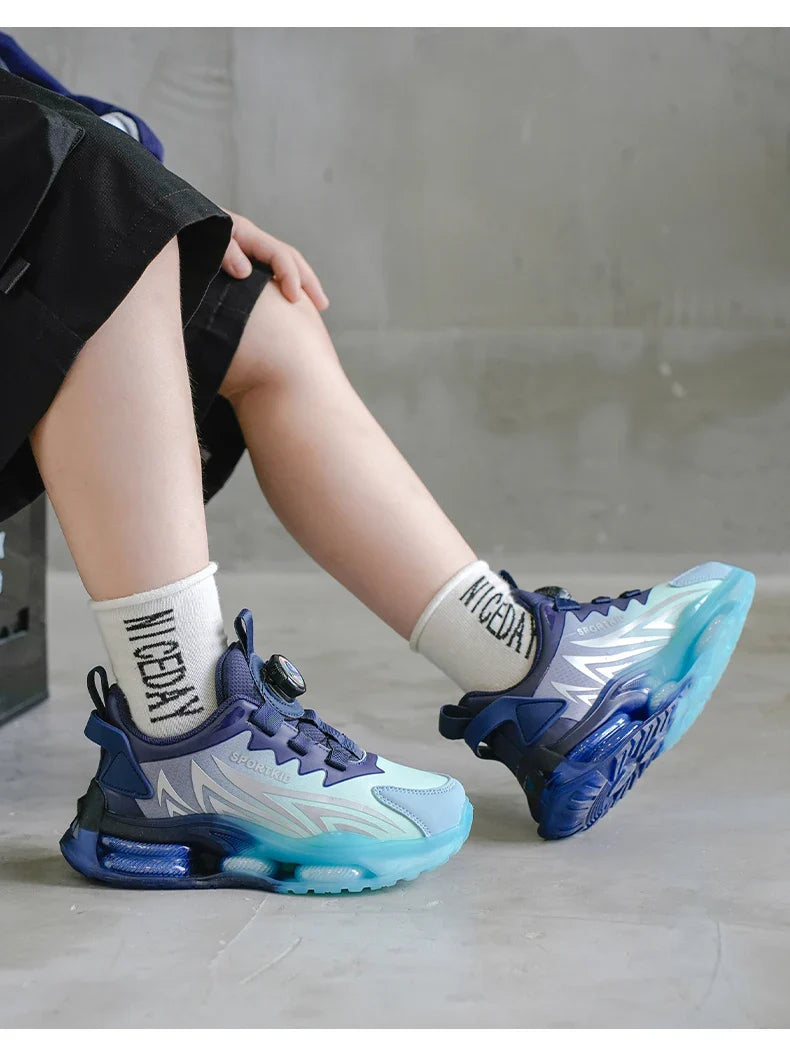 Boys Sports Sneakers Kids Athletic Shoes Outdoor Running Tennis Basketball Casual Walking Footwear Non-slip Size 29-39