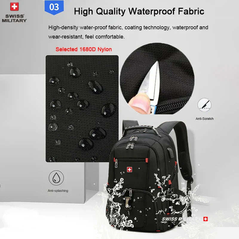 Fashion Travel Multifunction Large Capacity Male Bag Usb Charging Waterproof 23 inch Laptop Backpack Men Mochila