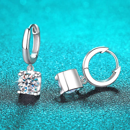 1-2CTTW 100% Real Moissanite Drop Earring for Women Classic Lab Created Diamond Ear Jewelry Sterling Silver 925 Wholesale