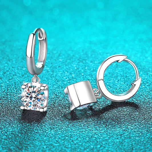 1-2CTTW 100% Real Moissanite Drop Earring for Women Classic Lab Created Diamond Ear Jewelry Sterling Silver 925 Wholesale