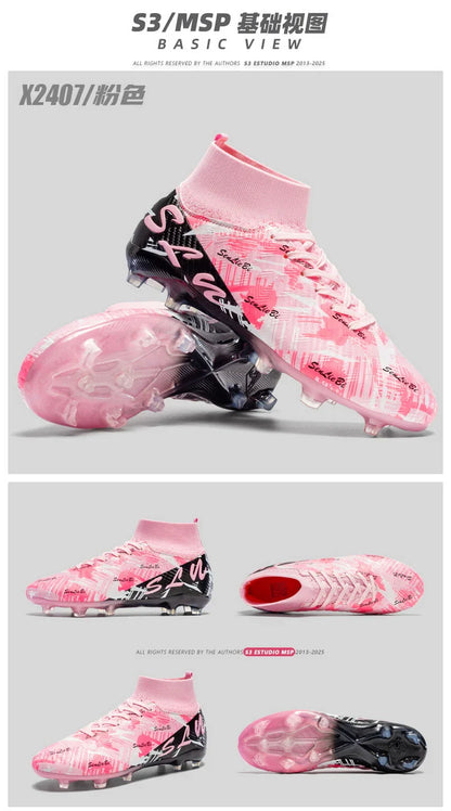 Professional Football Boots Men Soccer Shoes Society Football Cleats FG Lightweight Training Soccer Sneakers Outdoor Sports Shoe