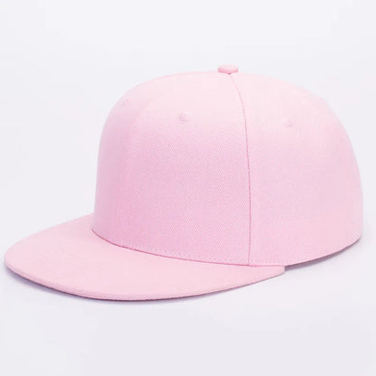 Customized Blank Flat Brim Baseball Cap Men Hip Hop Snapback Sun Hat Women Spring Print Embroidered Logo Visor Cap Streetwear