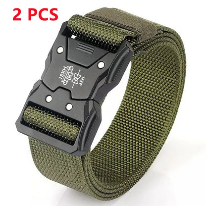 Men Belt Outdoor Hunting Tactical Belt Multi-Function Buckle Nylon Belt High Quality Marine Corps Canvas Belt Plastic buckle