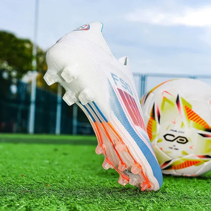 Men Football Boots Training Soccer Shoes FG Ultralight Long Spikes Breathable Drop Shipping Match Sport Cleats Indoor Sneakers