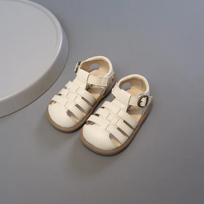 Baby Girls Sandals Summer Children Woven Princess Shoes Lightweight Infant Toddler Shoes Soft Sole Anti Slip Kids Beach Sandals