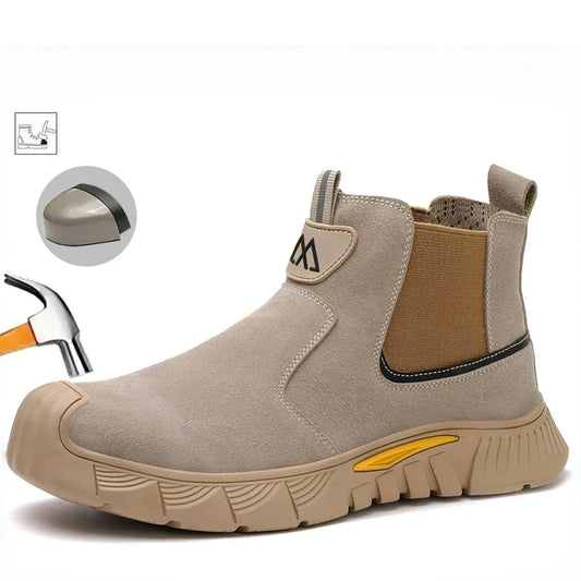 Steel Toe Safety Shoes for Men Women Slip Resistant Work Shoes Sneaker Outdoor Protective Work Shoes Outdoor Security Boots Men