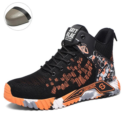 Lightweight Work Boots Indestructible Safety Shoes Men Steel Toe Shoes Puncture-Proof Sneakers Women Work Shoes Tactical Boots ﻿