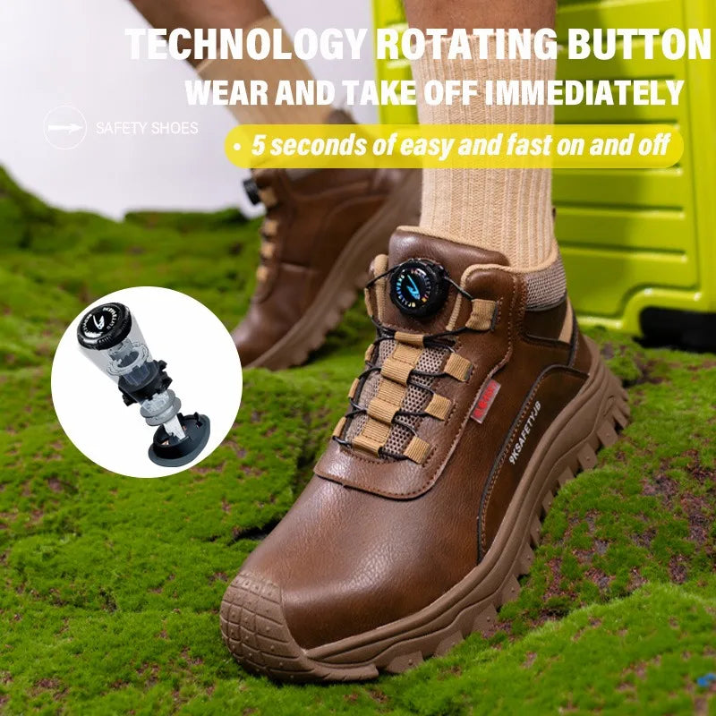 The New Fashionable Men's Insulated 6KV Safety Shoes Are Waterproof  Puncture  Slip Resistant  Comfortable and Breathable