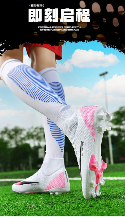 Men TF Football Boots Sneakers Indoor Comfortable High Quality Training Male Soccer Shoes Non Slip Sports Football Shoes Match