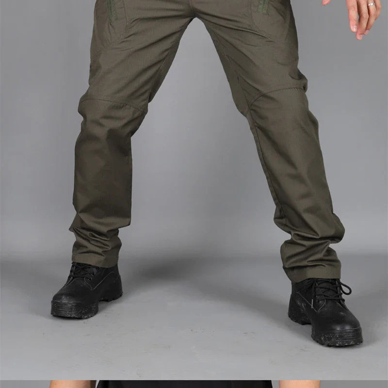 New Casual Tactical Pants Men Cargo Pants Multi Pockets Safari Style Trousers Waterproof Male Streetwear Hiking Plus Size S-6XL
