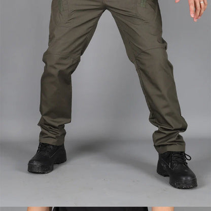New Casual Tactical Pants Men Cargo Pants Multi Pockets Safari Style Trousers Waterproof Male Streetwear Hiking Plus Size S-6XL