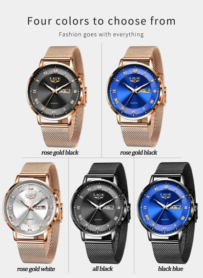 2024 New Watch Women Luxury Watches Ladies Creative Steel Women's Bracelet Watches Female Waterproof Clock Relogio Feminino