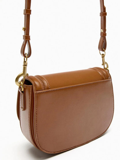 Saddle bag, shoulder bag, popular foreign trade bag, 2024 new wide shoulder strap, diagonal cross armpit, cross-border wholesale