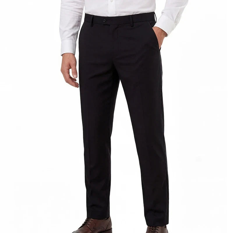 Mens Dress Pants Slim Fit Slacks for Men Business Casual Formal Pants Wedding Plain Men's Wrinkle-Resistant Dress Pant Party