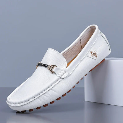 Handmade Leather Casual Men Shoes Design Loafers Man Comfortable Slip on Men Loafers Hot Sale Moccasins Driving Shoes