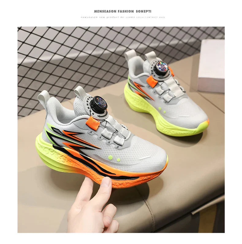 Children's Basketball Shoes Kids Sneakers Non-slip Boys Girls Basketball Boots Outdoor Ultralight Running Trainers Mesh Sneakers
