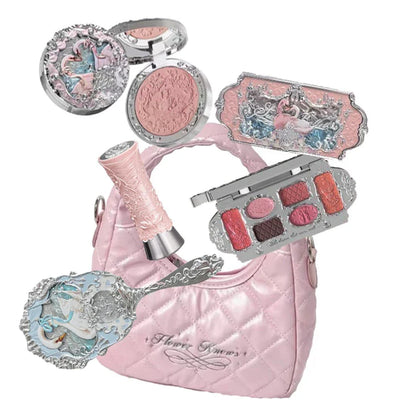 Makeup Set Box Full Swan Bear Garden Collection Embossed Blush Shine Lipstick Kit Foundation  All in Maquiagem Kit