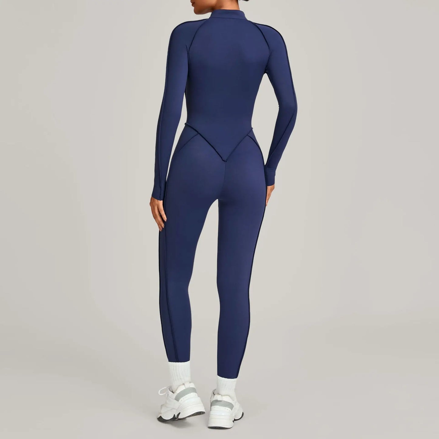Zipper Short-sleeved Yoga Sports Fitness Jumpsuits Sets Without Chest Pad Tight Bodysuits Shorts Gym Workout Clothes for Women