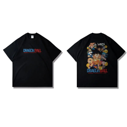 Animation Printed Short Sleeve T-Shirt Men's and Women's Fashion Loose Trend Top Clothing