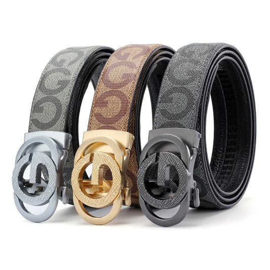 Top-quality cowhide and leather men's belt, fashionable and casual luxury brand jeans belt, multifunctional design men's belt